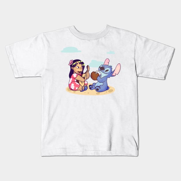 Lilo and Stitch Kids T-Shirt by socialllama
